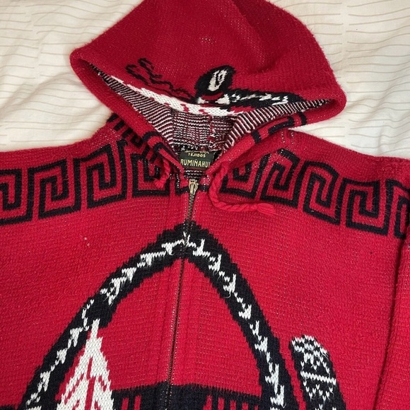 Vintage Tejidos Ruminahui Sweater - Indigenous Print - Wool - Men’s Size XL - Picture 4 of 12